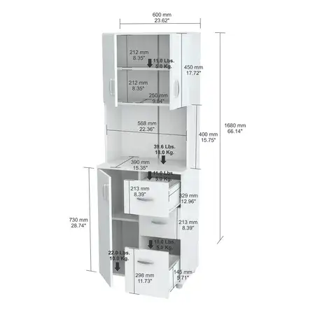 גובה 161 ס״מ | רוחב 60 ס״מ
