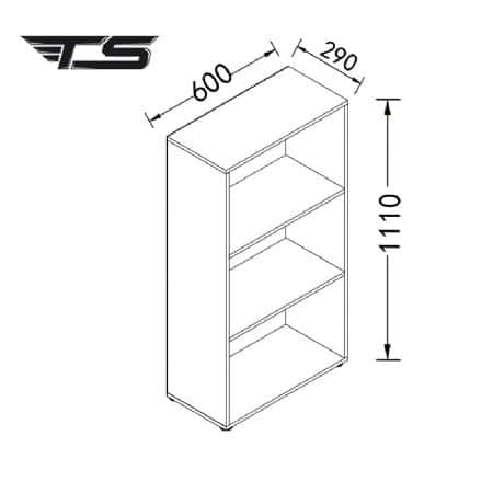 ספריה 3 מדפים | גל