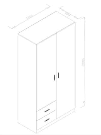 מק״ט 012 | גובה 200 ס״מ | רוחב 100 ס״מ