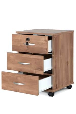 שידה 3 מגירות וגלגלים | שני